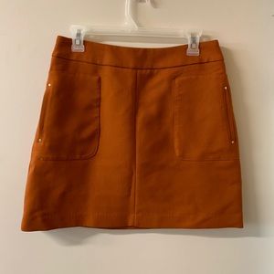 H&M Never Worn Rust Zip Up Skirt !